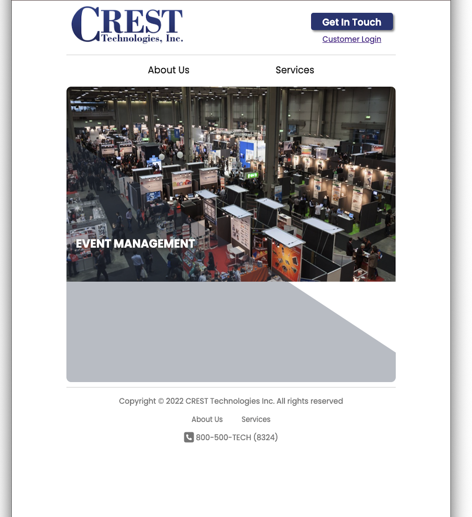 crest-tech webpage thumbnail